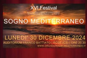 Sogno Mediterraneo incanta l'Auditorium Franco Battiato con un viaggio musicale unico