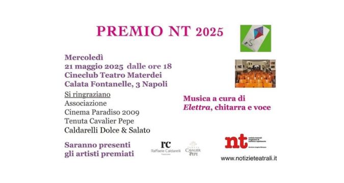 Premio NT 2025: celebrazione dei giovani talenti dello spettacolo al Cinema Materdei di Napoli