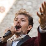 Giuseppe Gambi e Le Dolci Note durante le riprese del videoclip di “Siamo Noi”