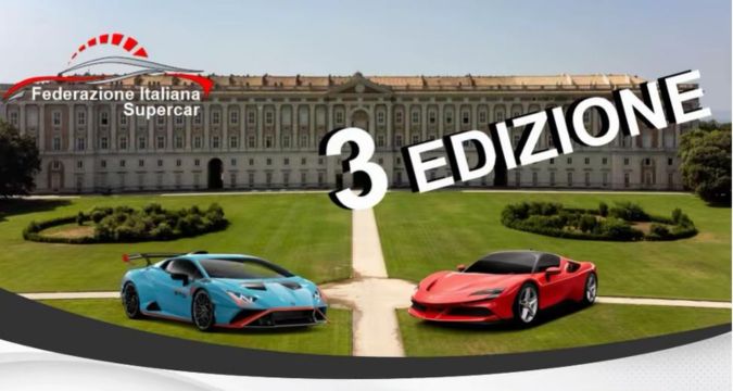 Raduno di Ferrari e Lamborghini a Caserta