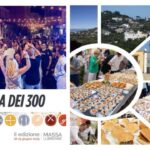 La Tavola dei 300 a Monticchio: stand di street food e folla festante