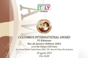 Cerimonia Columbus International Award 2025 presso Rio Olympic Golf Course, Rio de Janeiro