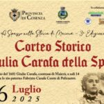 Corteo Storico Giulia Carafa della Spina a Maierà 2025 – costumi rinascimentali e sfilata nel centro storico