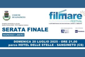 Locandina serata finale Filmare Festival 2025 con Chiara Francini, Nadia Rinaldi e Igor Righetti