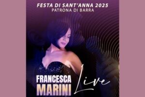 Francesca Marini in concerto live alla Festa di Sant’Anna 2025 a Napoli