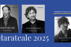 Locandina ufficiale Marateale 2025 con ospiti e programma del 25 luglio