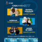 Simona Molinari, Morgan e Mixed by Erry ospiti a Casa Sanremo OFF ad Agropoli