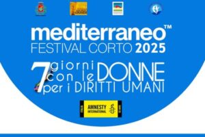 Locandina Mediterraneo Festival Corto 2025 a Diamante con omaggio ad Angela Maria Aieta