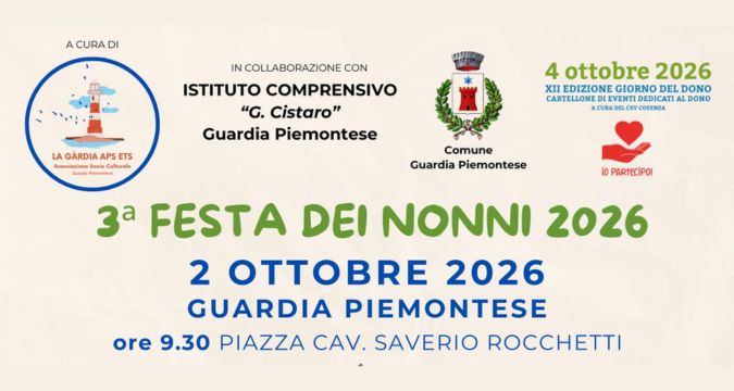 Scuola associazioni e servizi sociali alla Festa dei Nonni di Guardia Piemontese