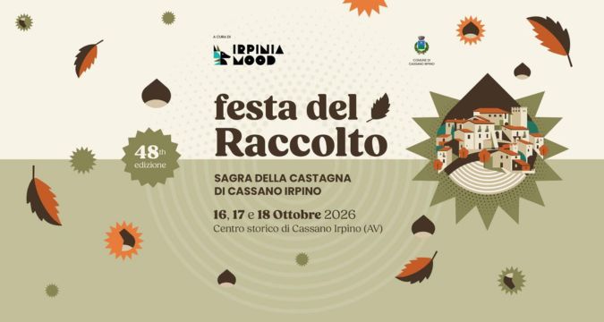 Chef e gastronomia alla Festa del Raccolto 2026, 48ª Sagra della Castagna di Cassano Irpino.