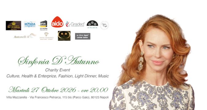 Yvonne Sciò protagonista di Sinfonia d’Autunno 2026 a Villa Mazzarella per sostenere AIDO nazionale